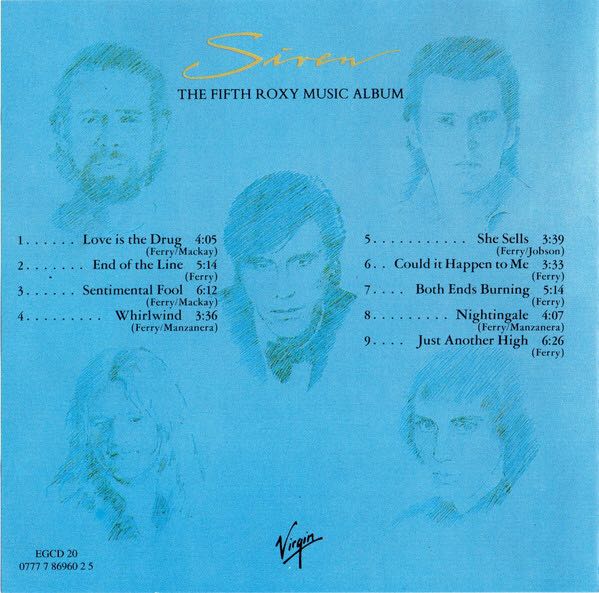 Siren - Roxy Music (CD - 43) music collectible [Barcode 5012985302029] - Main Image 2