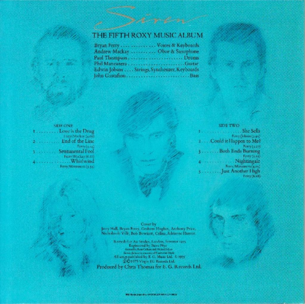 Siren - Roxy Music (CD - 43) music collectible - Main Image 2