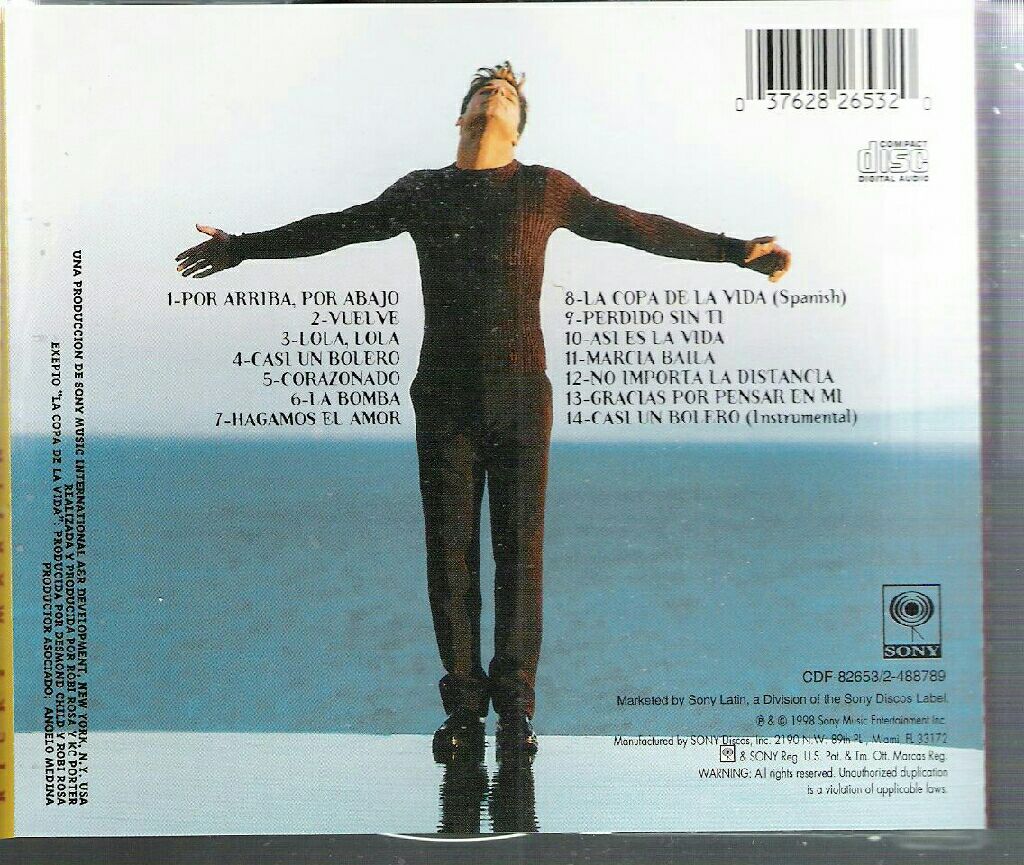 Vuelve - Ricky Martin (CD - 62.42) music collectible - Main Image 2