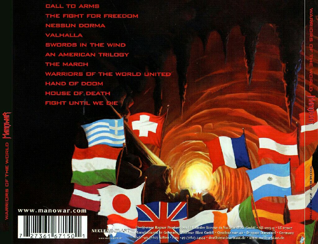 Warriors Of The World - Manowar music collectible [Barcode 7897015571525] - Main Image 2