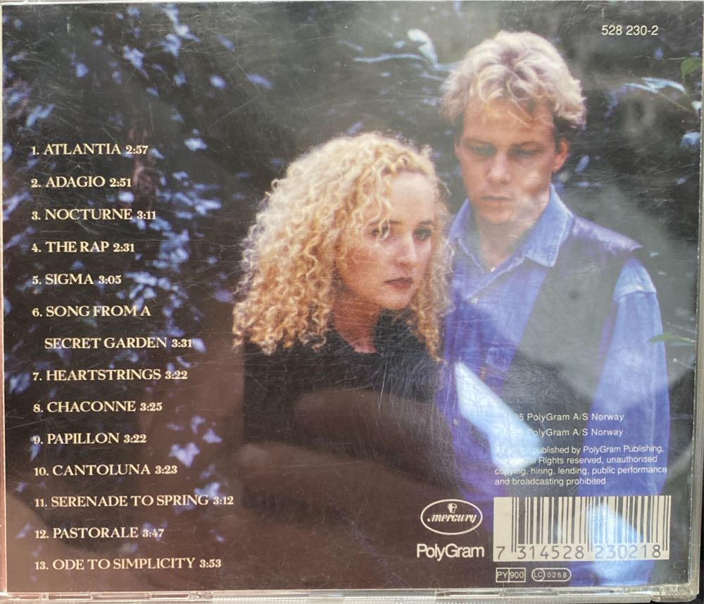 Songs from a Secret Garden (H) - Secret Garden (CD) music collectible [Barcode 7314528230218] - Main Image 2