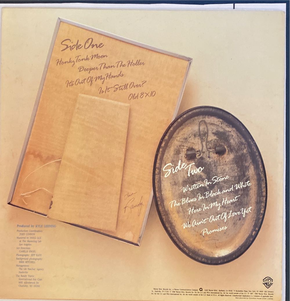 Old 8 X 10 - Randy Travis (12”) music collectible - Main Image 2