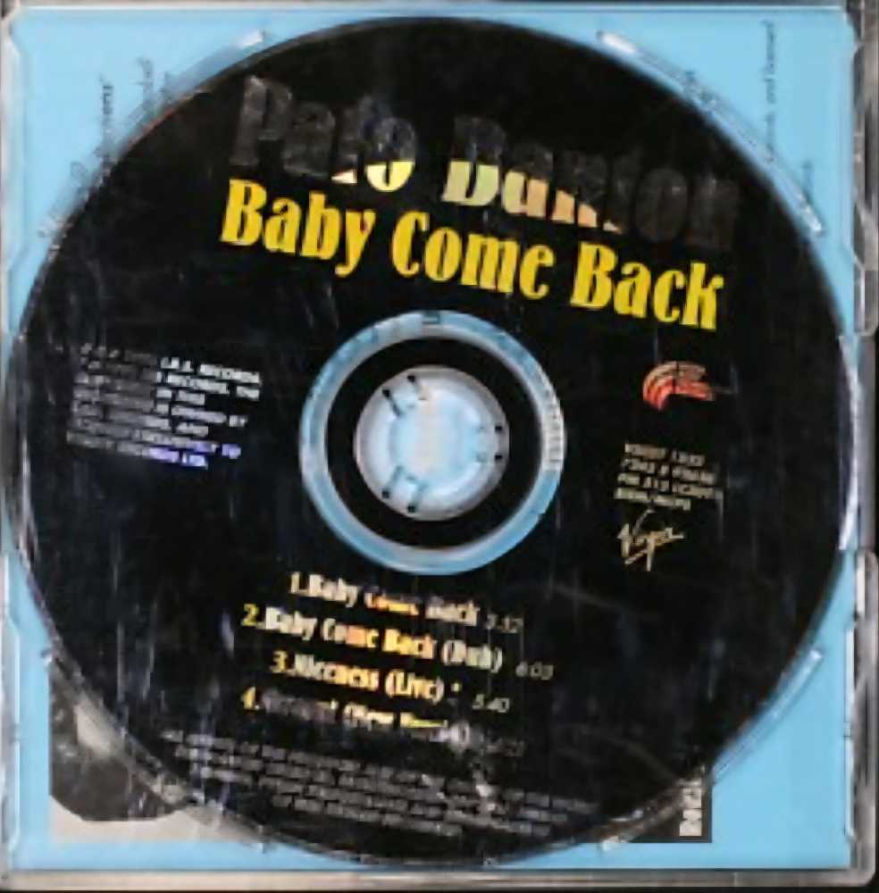 Pato Banton - Baby Come Back - Pato Banton (CD - 20) music collectible [Barcode 724389262629] - Main Image 3
