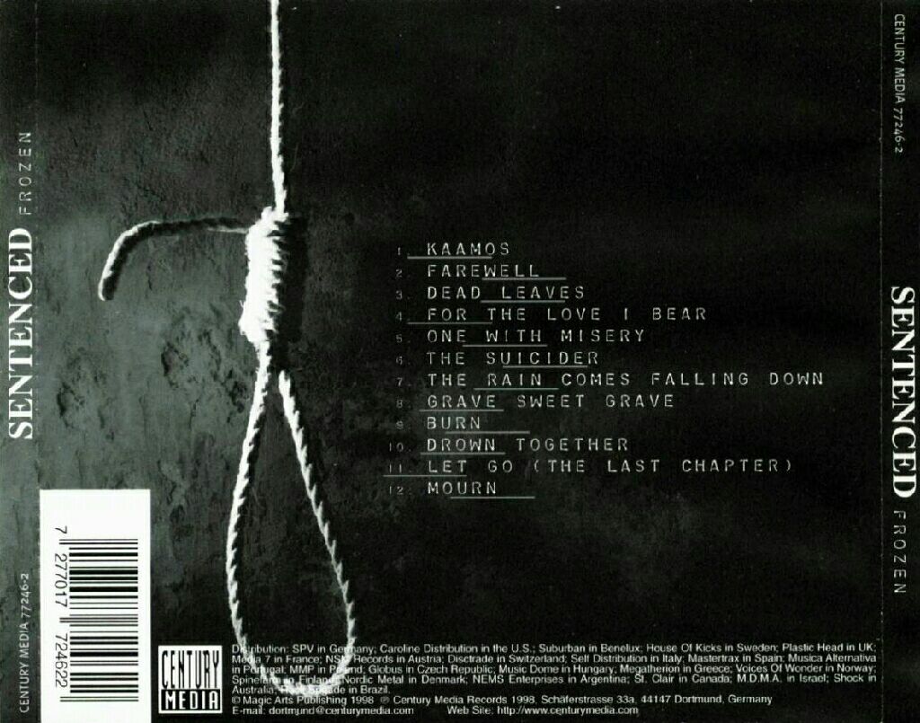 Frozen - Sentenced (CD) music collectible [Barcode 7277017724622] - Main Image 2