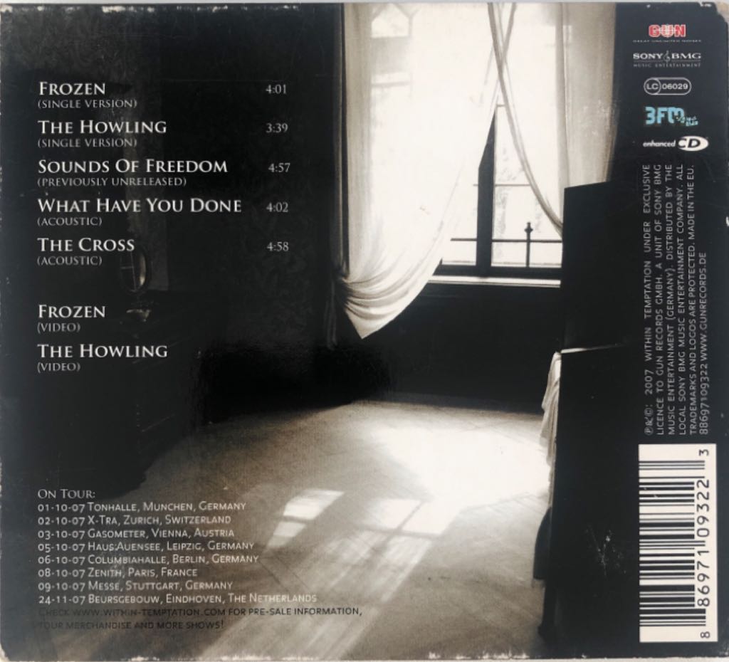 Frozen - Within Temptation (CD) music collectible [Barcode 886971093223] - Main Image 2