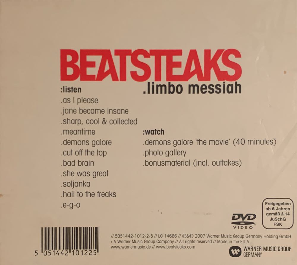 Limbo Messiah - Beatsteaks (CD) music collectible [Barcode 5051442101225] - Main Image 2