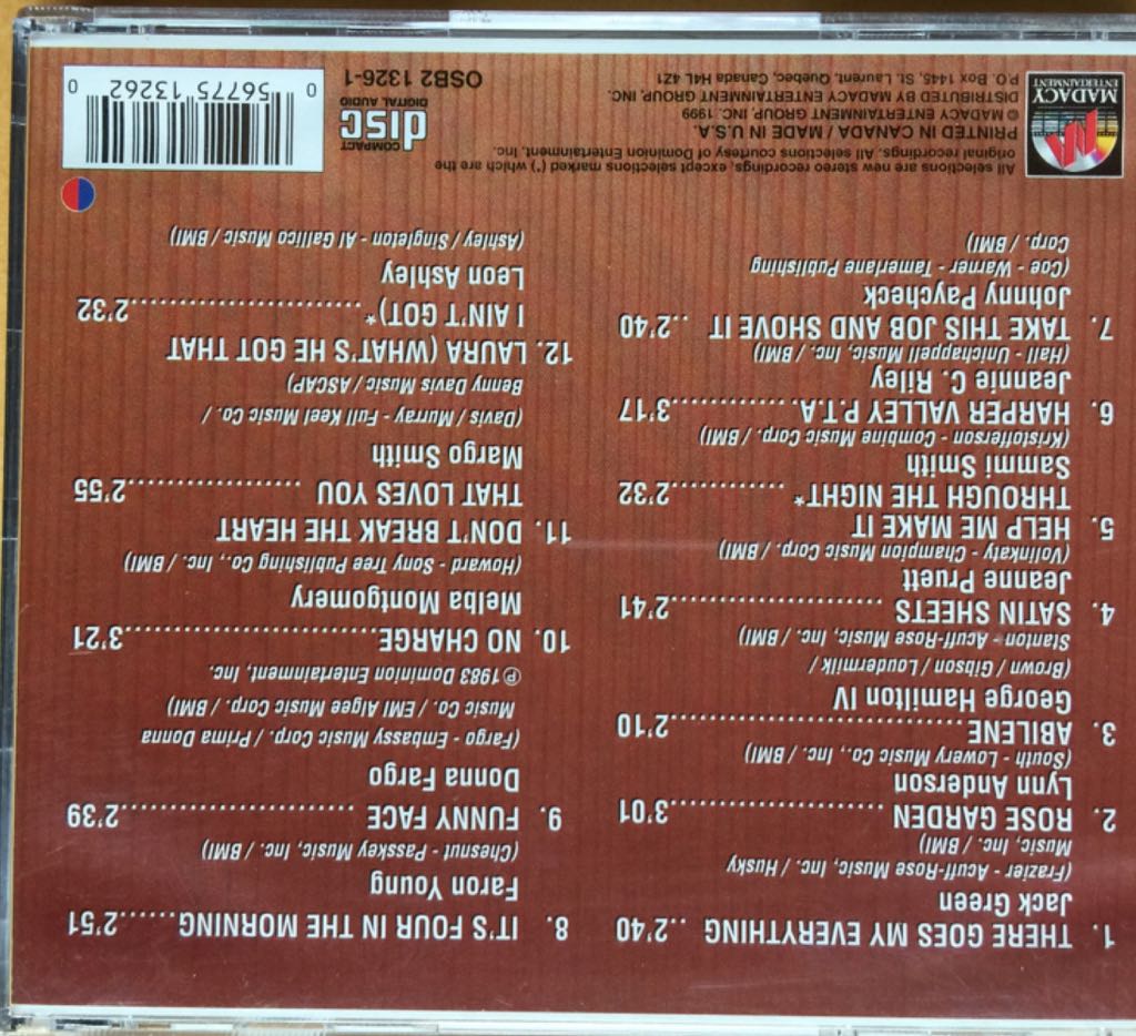 Best Of Country - Various Artists (CD) music collectible [Barcode 056775132620] - Main Image 2