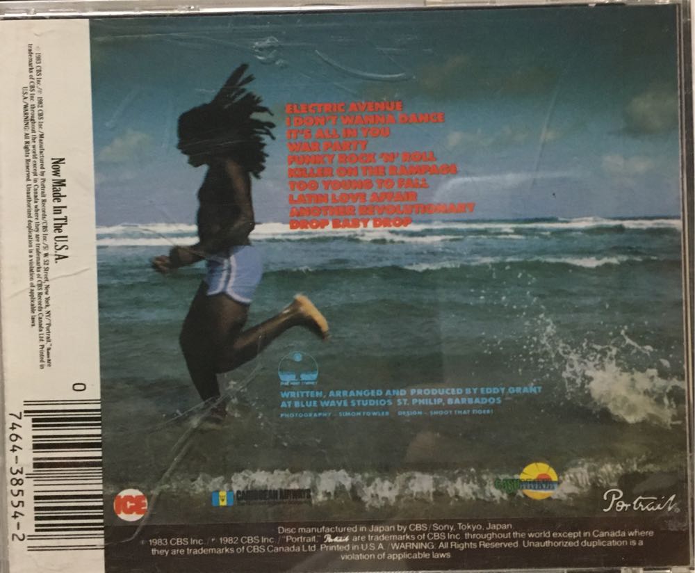 Killer On The Rampage - Grant, Eddy (CD - 42) music collectible [Barcode 074643855426] - Main Image 2