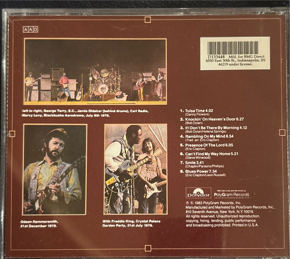 Timepieces vol. II live in the seventies - Eric Clapton (12”) music collectible [Barcode 042281183515] - Main Image 2