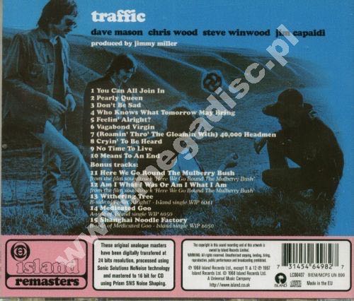 Traffic (Bonus Tracks) (Remastered) (MP3) - Traffic (CD - 57) music collectible [Barcode 042284259026] - Main Image 3