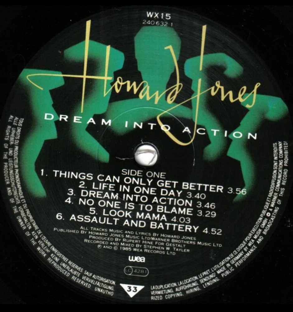 Dream into Action - Howard Jones (12” - 56) music collectible - Main Image 3