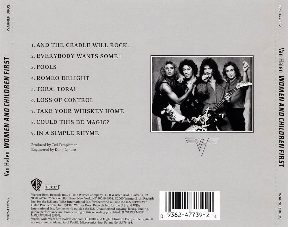 Women And Children First - Van Halen (CD) music collectible [Barcode 777495383719] - Main Image 2