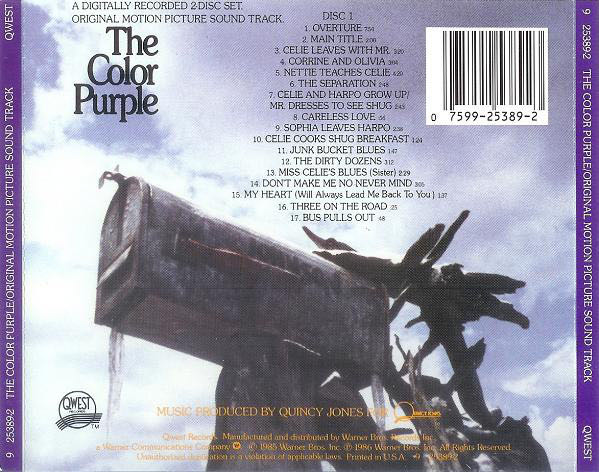 The Color Purple (2CD) - Jones, Quincy (CD) music collectible [Barcode 075992538923] - Main Image 2