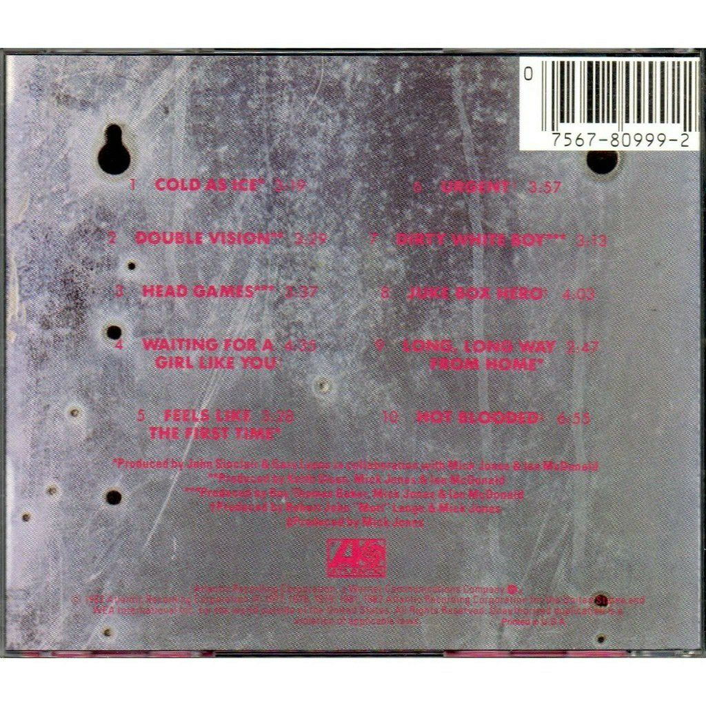 Records - Foreigner (Cassette) music collectible [Barcode 075678099946] - Main Image 2