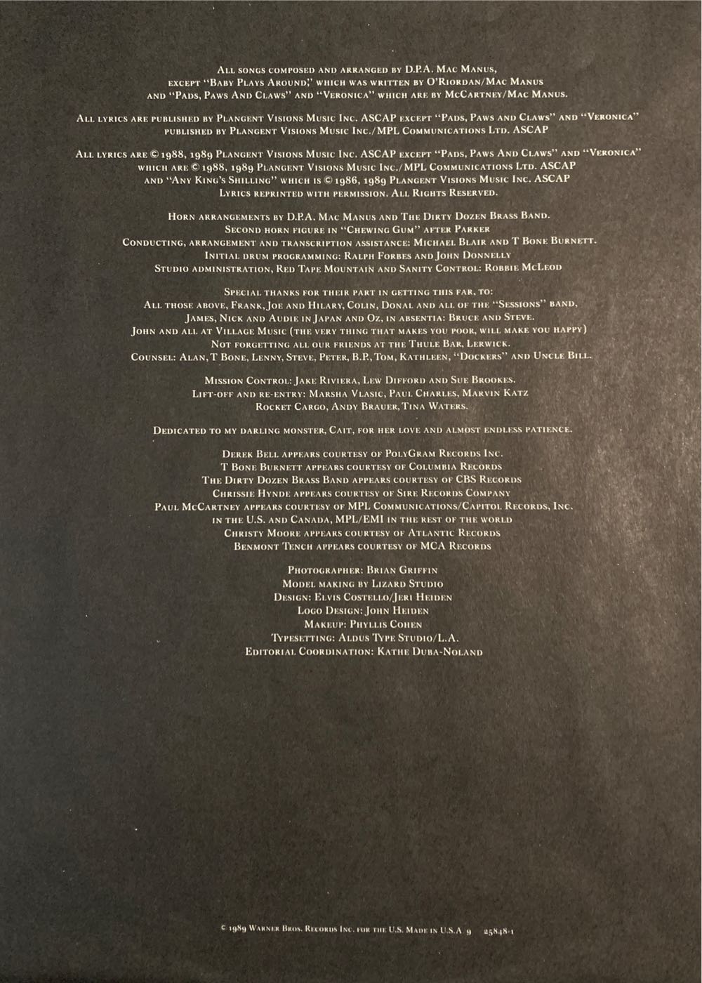 Spike - Costello, Elvis (12” - 64) music collectible - Main Image 4