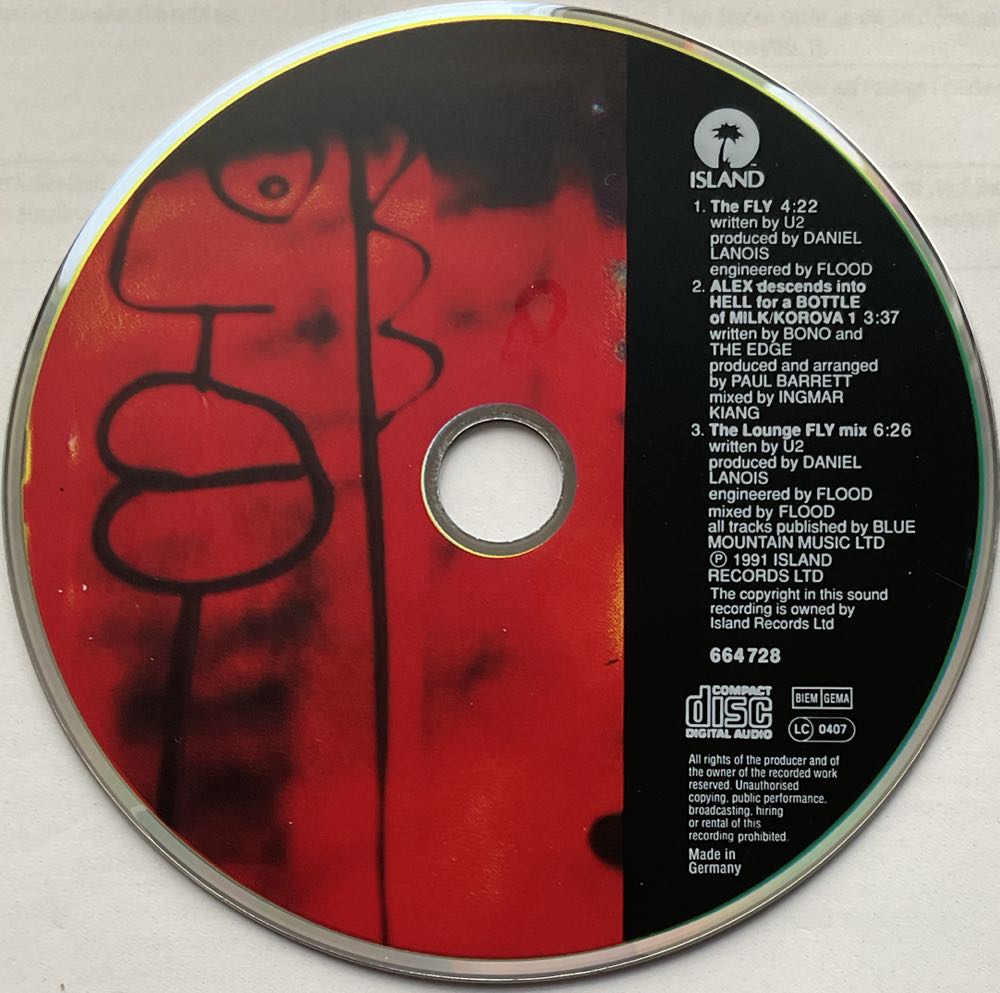 Thy Fly - U2 - U2 (CD - 15) music collectible [Barcode 4007196647282] - Main Image 4