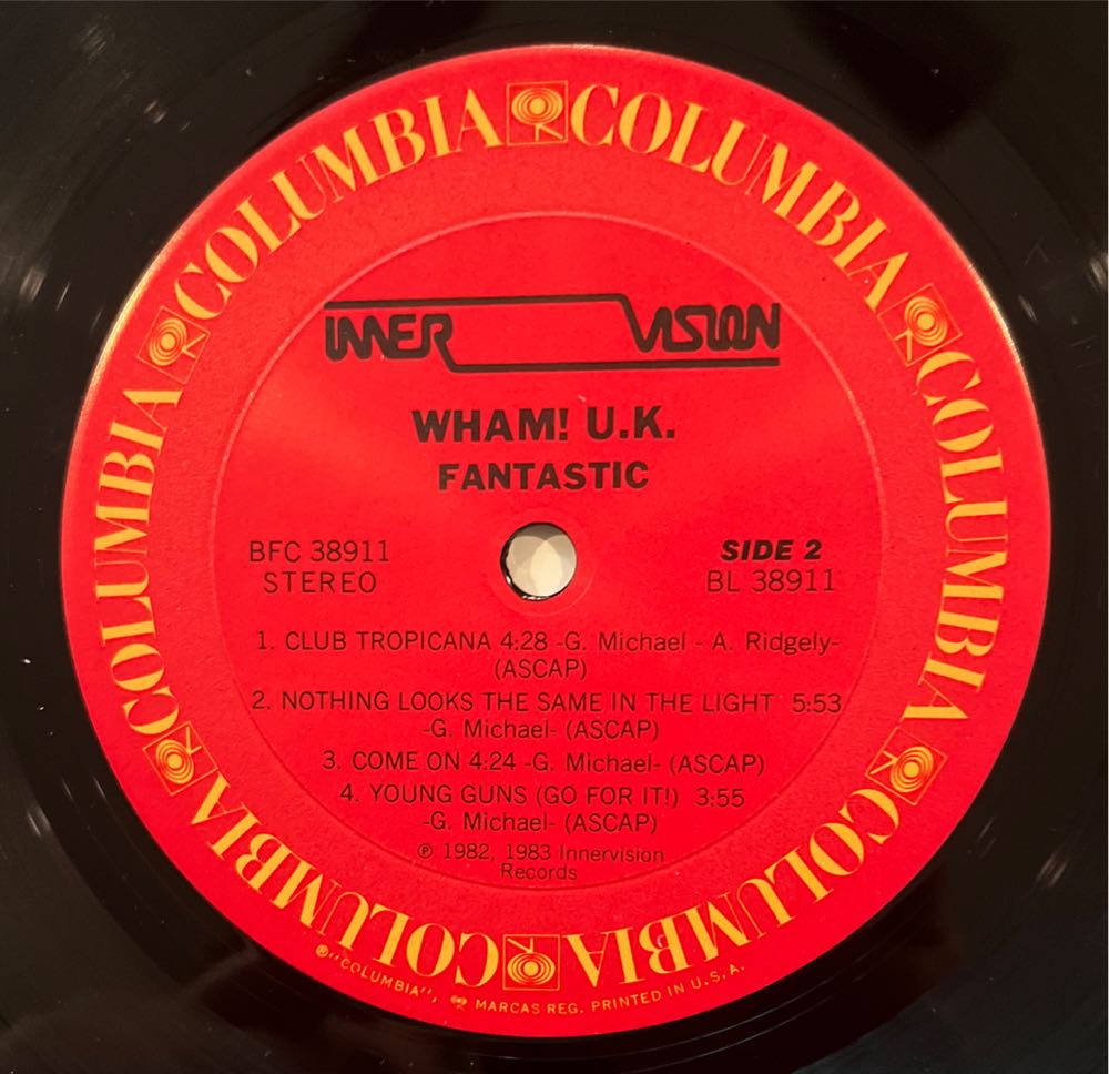 Fantasic - Wham! (12” - 36) music collectible [Barcode 074643891110] - Main Image 4