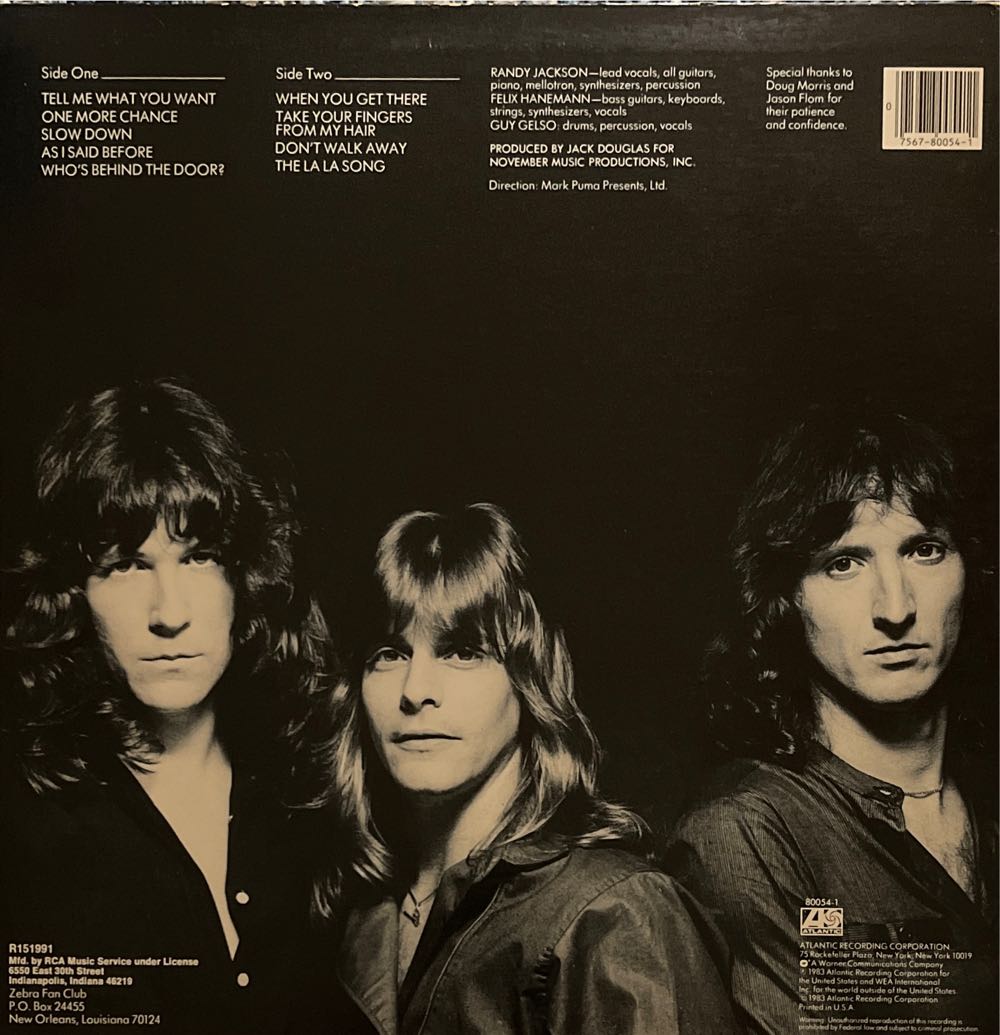 Zebra - Zebra (12” - 39) music collectible - Main Image 2