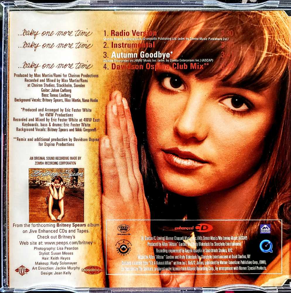 ...Baby One More Time (Single) - Britney Spears (CD) music collectible [Barcode 9397600183525] - Main Image 3