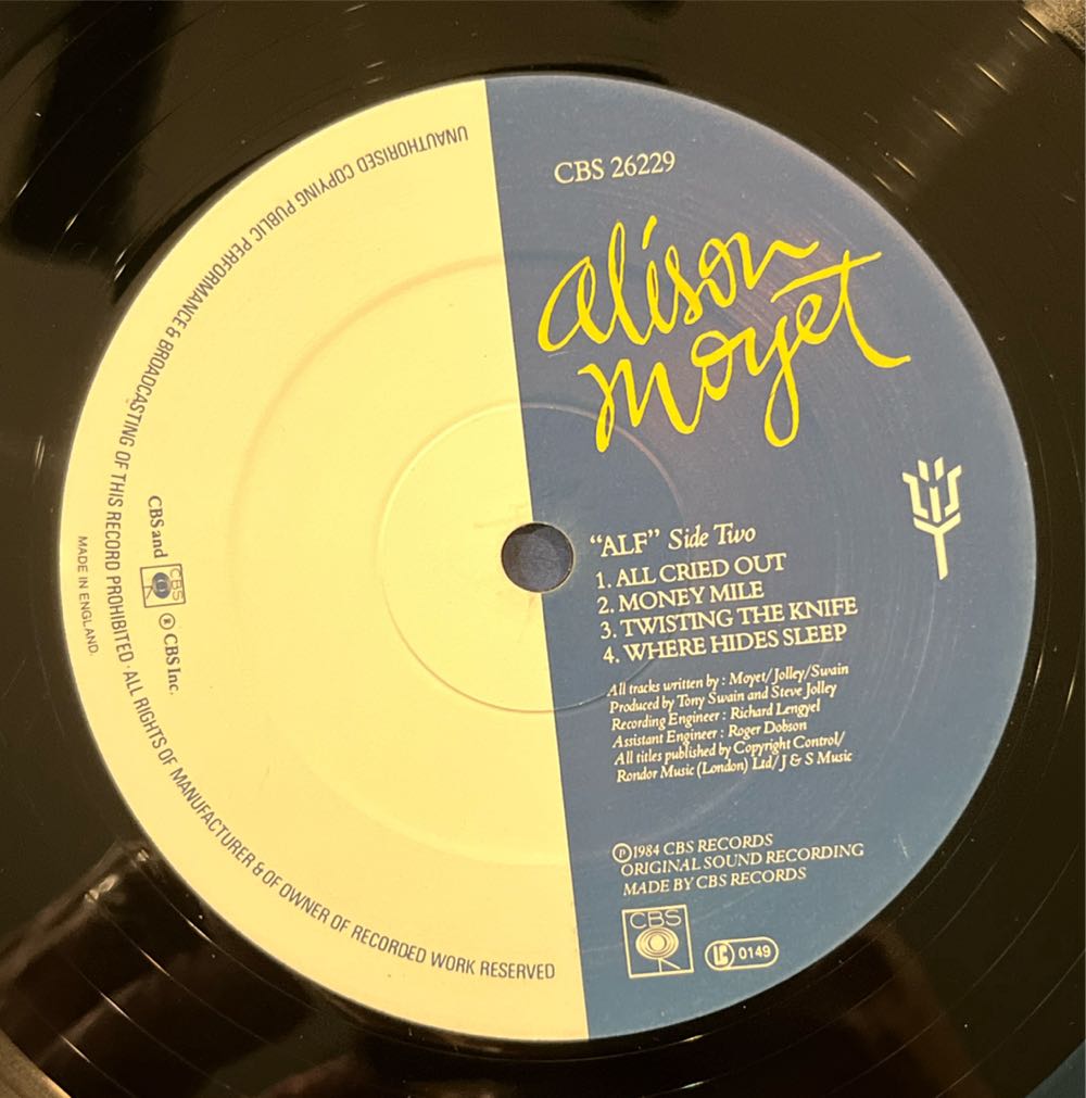 Alf - Alison Moyet (12” - 36) music collectible [Barcode 061213907234] - Main Image 4