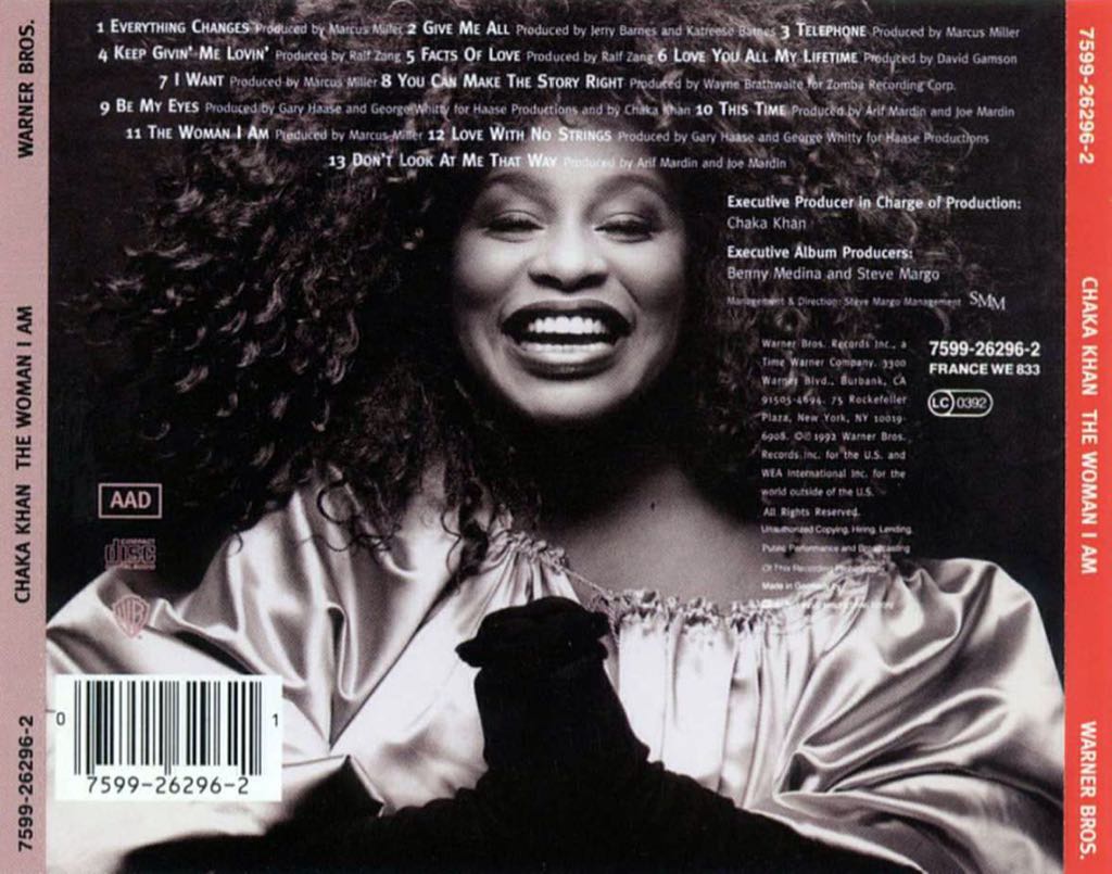 Woman I Am, The - Chaka Khan (CD-R) music collectible - Main Image 2