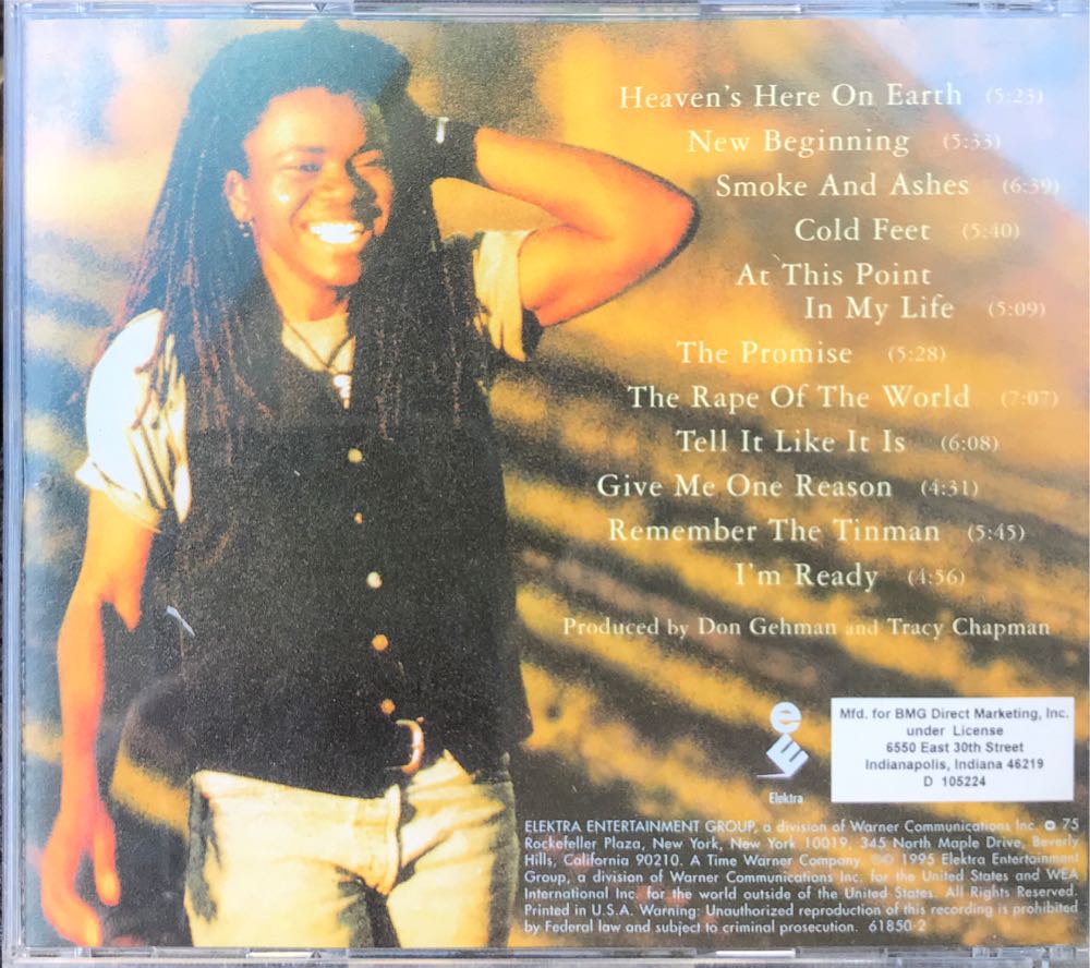 New Beginning - Tracy Chapman (CD) music collectible - Main Image 2