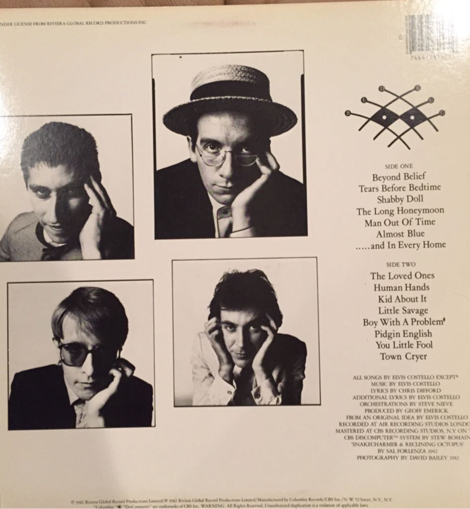 Imperial Bedroom - Costello, Elvis (12”) music collectible [Barcode 074643815710] - Main Image 2