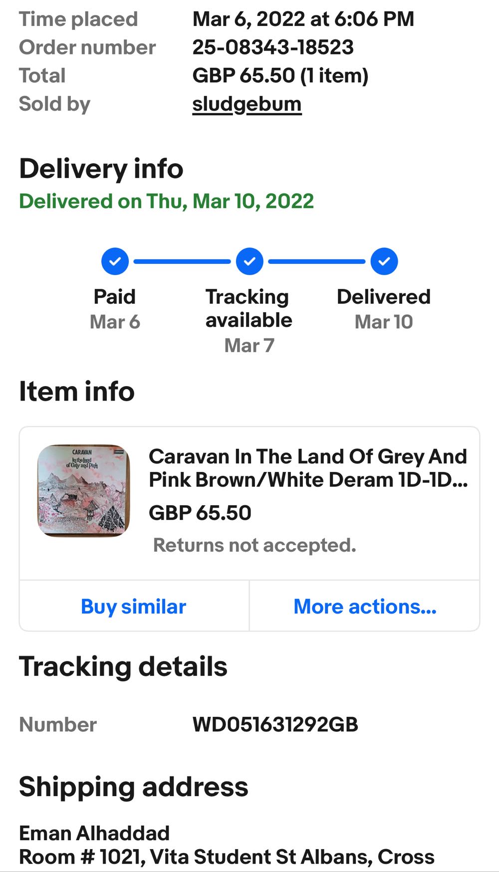 In The Land Of Grey And Pink - Caravan (12”) music collectible - Main Image 3