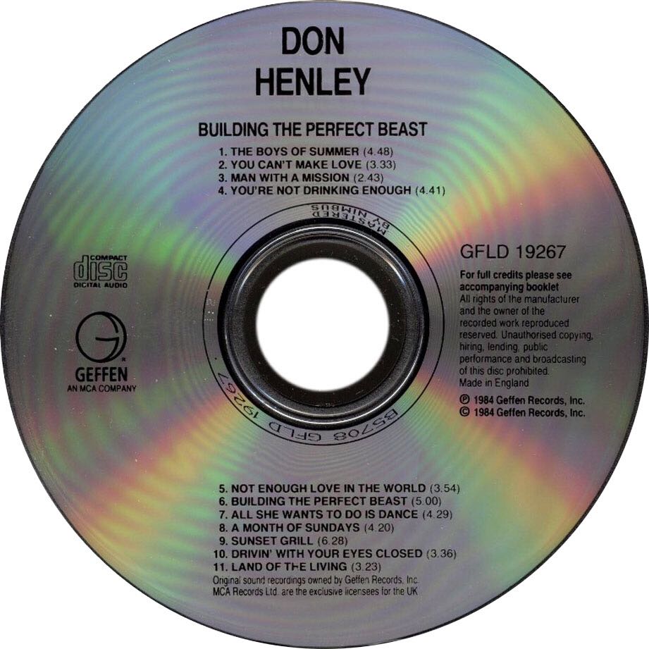 Building The Perfect Beast - Henley, Don (CD - 4708) music collectible [Barcode 720642402627] - Main Image 4