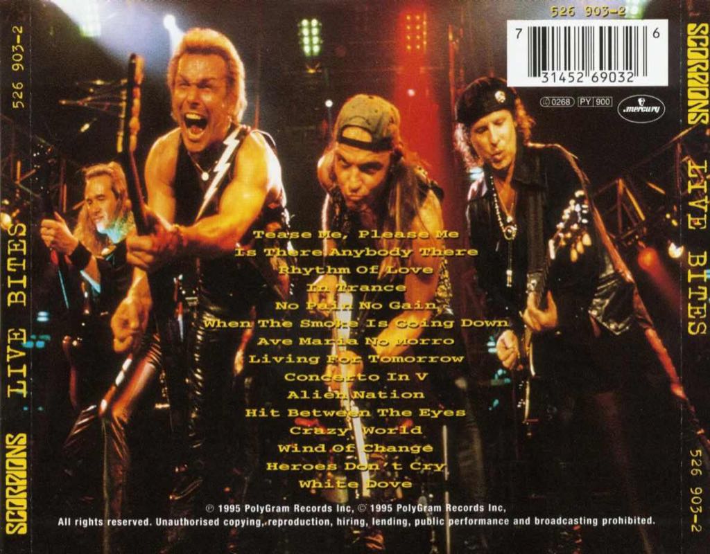 Live Bites - Scorpions (CD) music collectible [Barcode 4741471690326] - Main Image 2