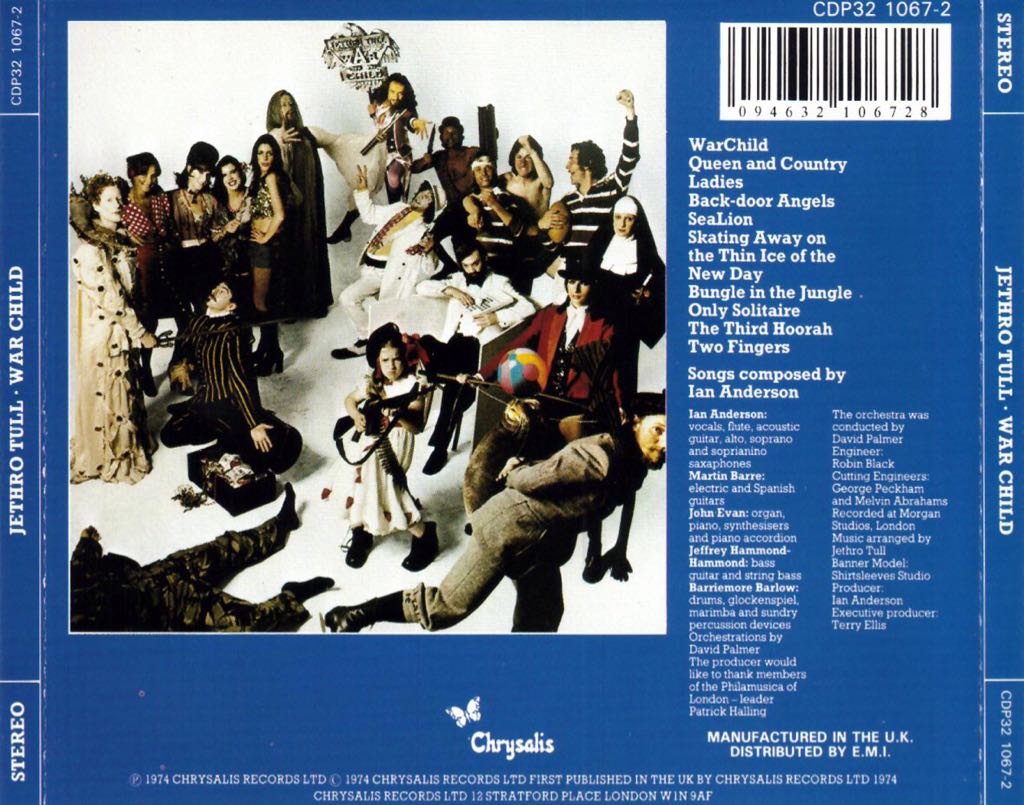 Warchild - Jethro Tull (CD - 40) music collectible [Barcode 094632106728] - Main Image 2