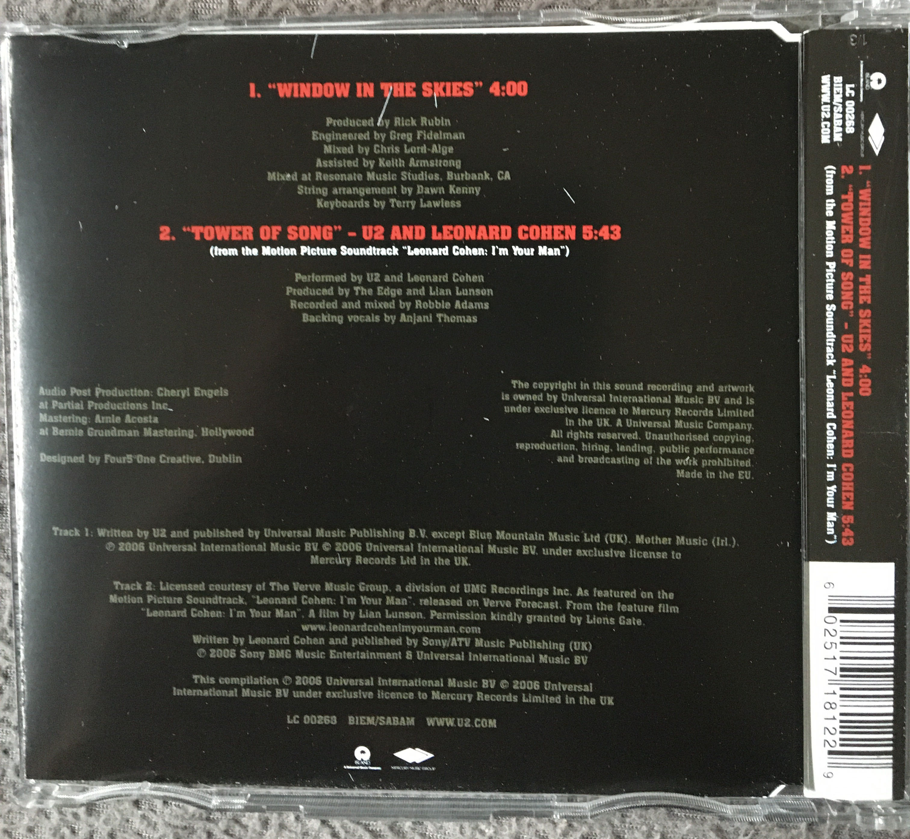 Window In The Skies - U2 (CD) music collectible [Barcode 602517181229] - Main Image 3