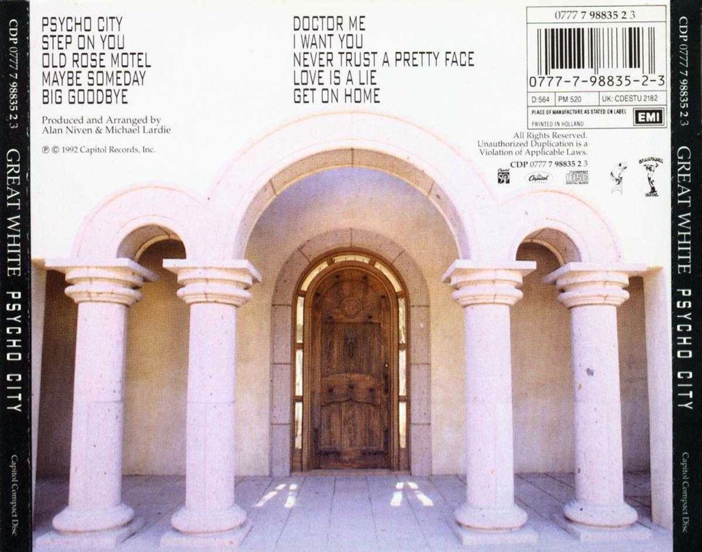 Psycho City - Great White (CD) music collectible - Main Image 2