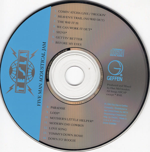 Five Man Acoustical Jam - Tesla (CD - 63) music collectible [Barcode 720642431122] - Main Image 3