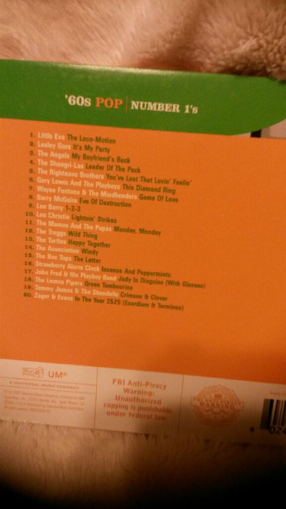 Number 1s: 60s Pop - Various Artists (CD) music collectible [Barcode 602498473597] - Main Image 2