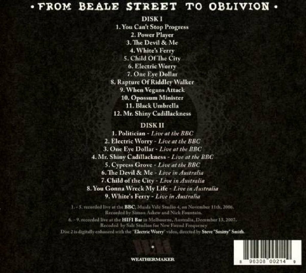 From Beale Street To Oblivion - Clutch (CD) music collectible [Barcode 896308002149] - Main Image 2