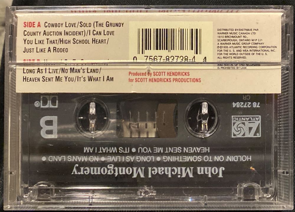 John Michael Montgomery - John Michael Montgomery (Cassette - 33) music collectible [Barcode 075678272844] - Main Image 2