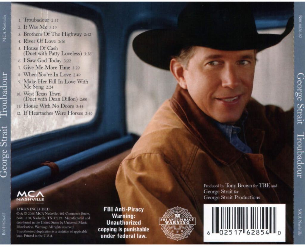 Troubadour - George Strait (MP3) music collectible - Main Image 2