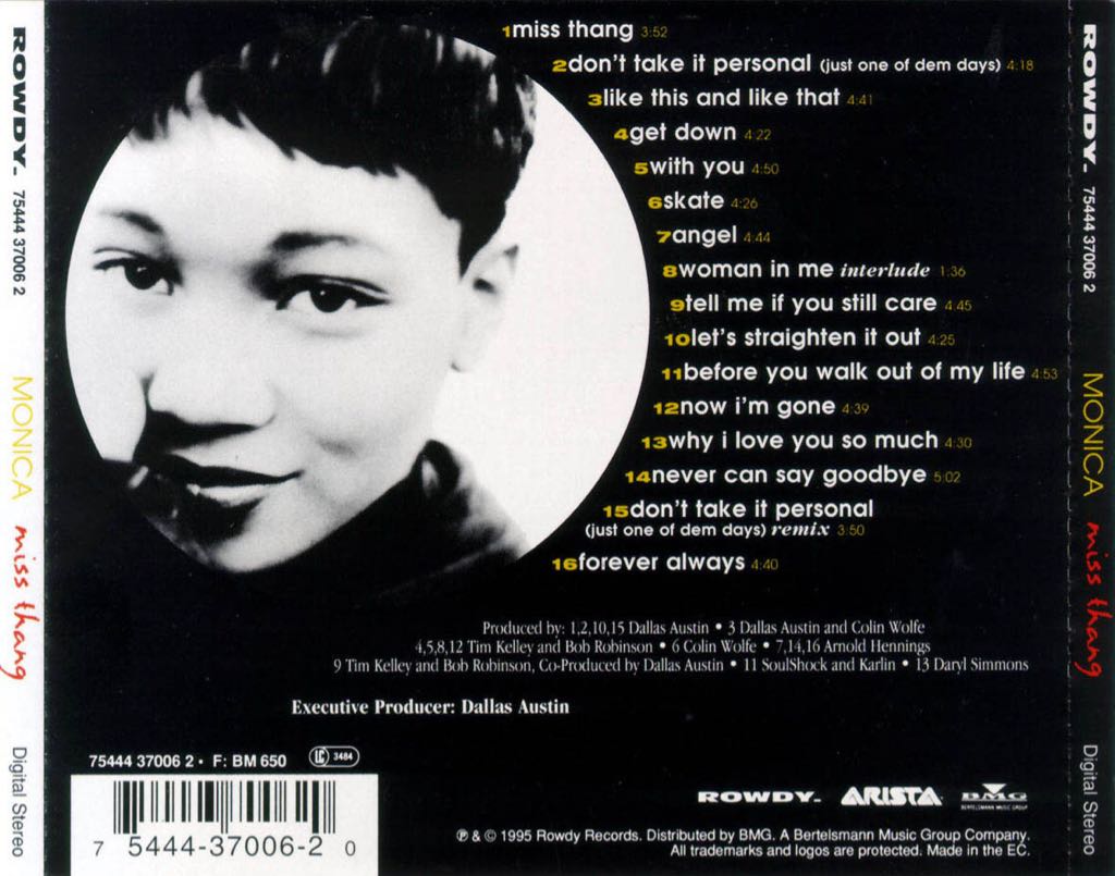 Miss Thang - Monica (CD) music collectible [Barcode 888837163323] - Main Image 2