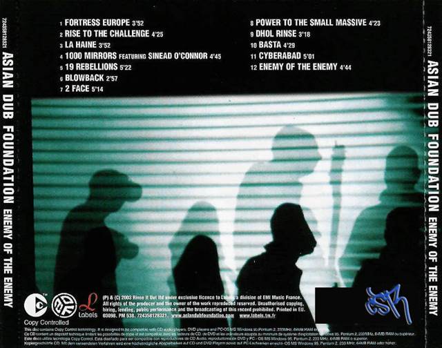 Enemy Of The Enemy - Asian Dub Foundation (CD) music collectible [Barcode 724358128321] - Main Image 2