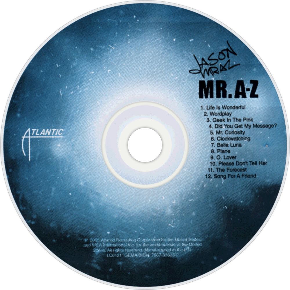 Mr. A-Z - Jason Mraz (CD - 5425) music collectible [Barcode 075678383328] - Main Image 4
