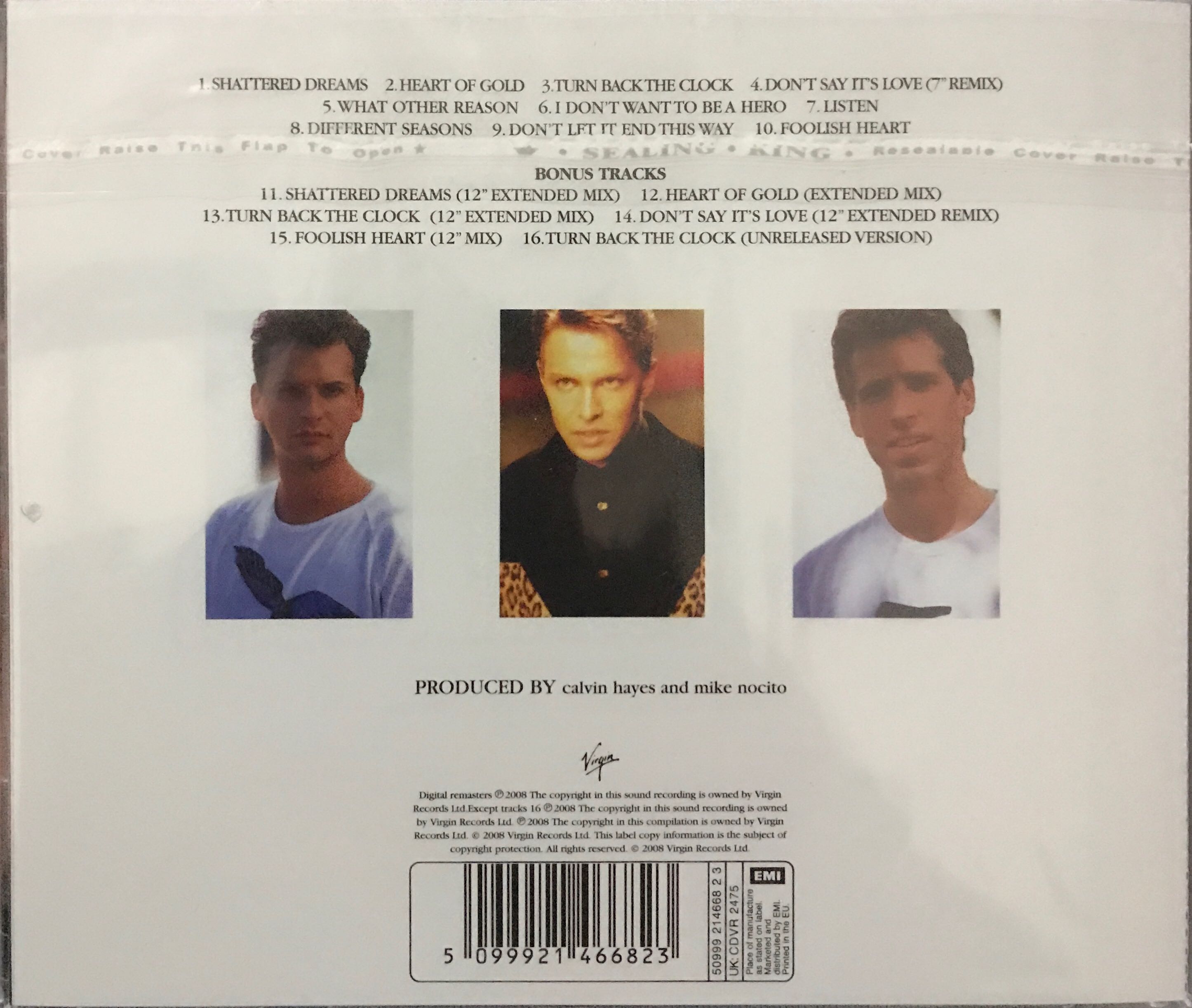Turn Back The Clock - Johnny Hates Jazz (CD - 70) music collectible [Barcode 5099921466823] - Main Image 2