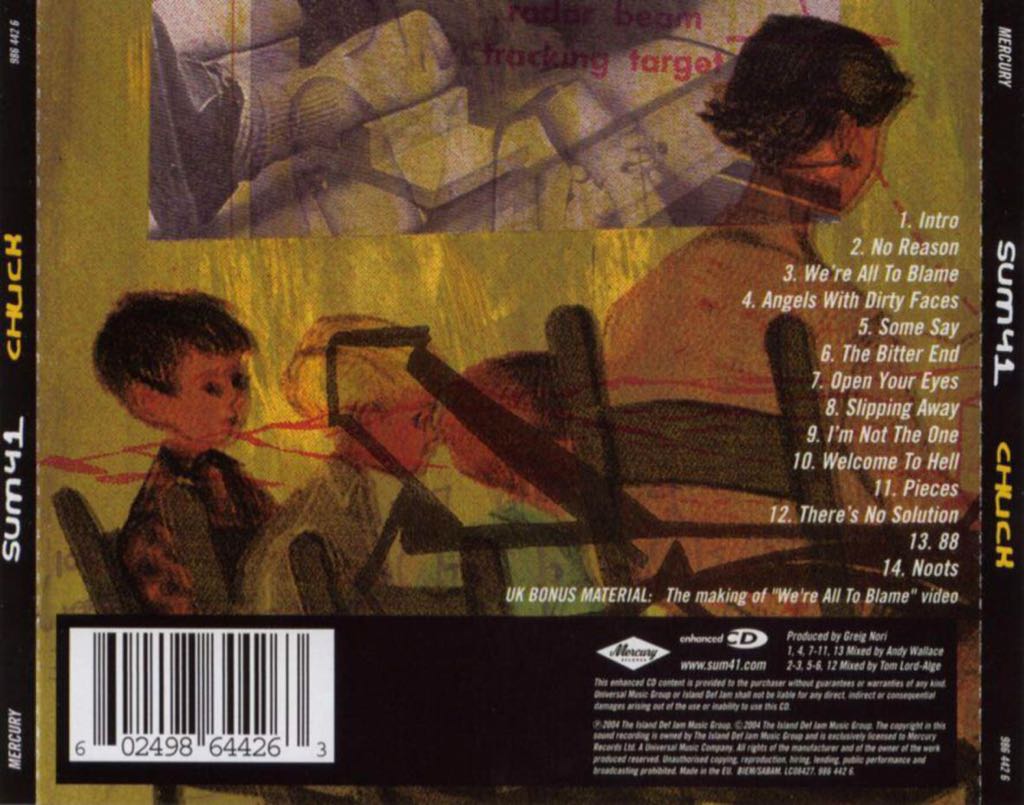 Chuck - Sum 41 (CD) music collectible [Barcode 602498641910] - Main Image 2