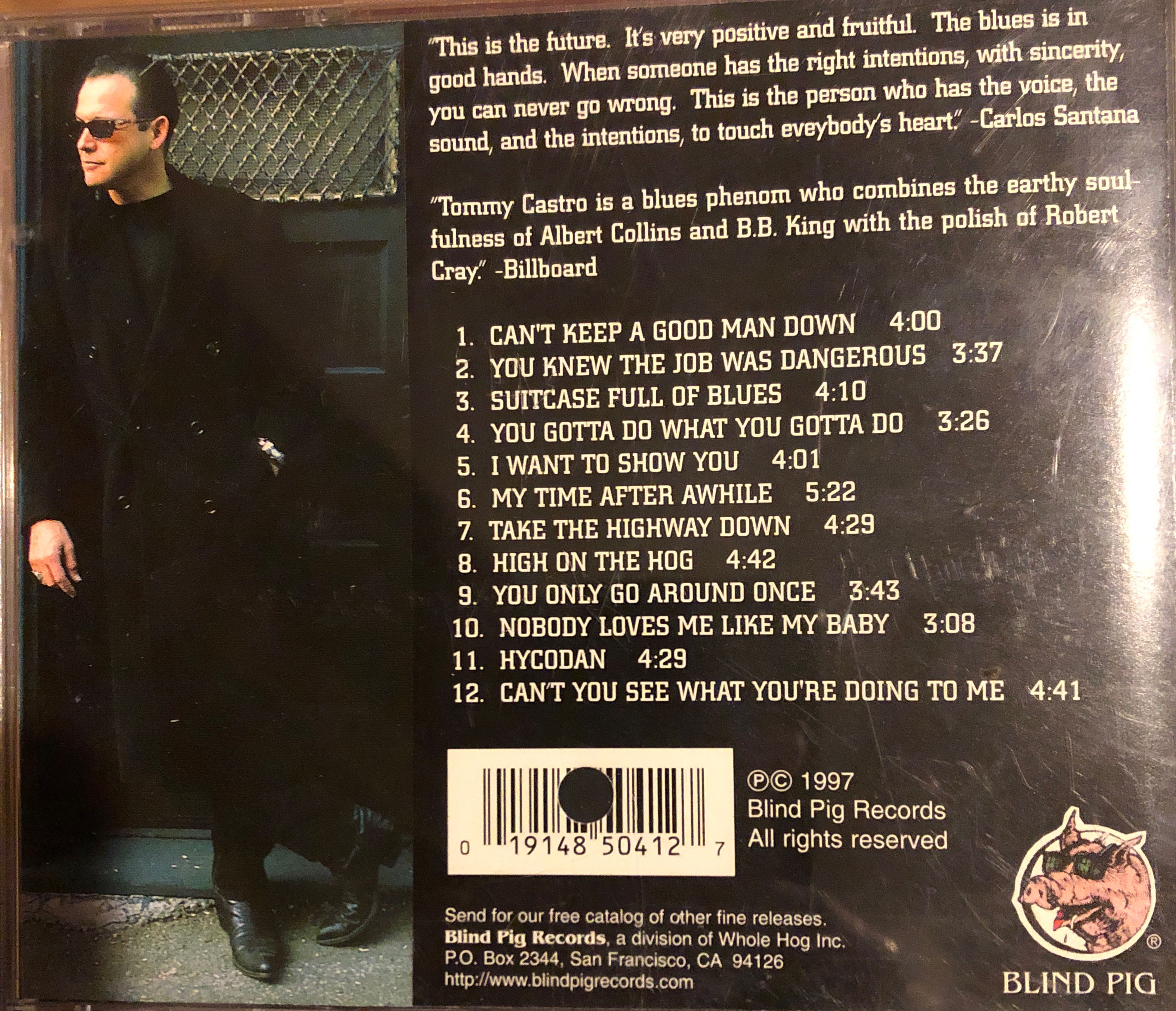 Cant Keep A Good Man Down - Castro, Tommy (CD) music collectible [Barcode 1914850412] - Main Image 2