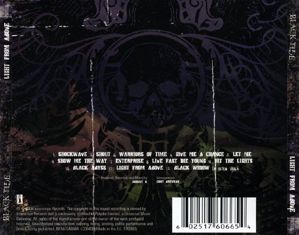 Light from Above - Black Tide music collectible - Main Image 2