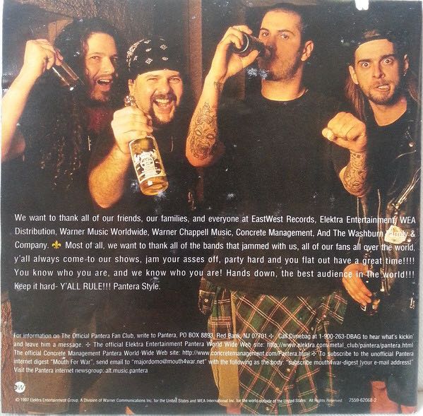 Official Live: 101 Proof - Pantera (CD - 76) music collectible [Barcode 075596206822] - Main Image 3