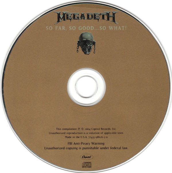 So Far, So Good... So What! - Megadeth (CD - 34) music collectible [Barcode 724359862620] - Main Image 3