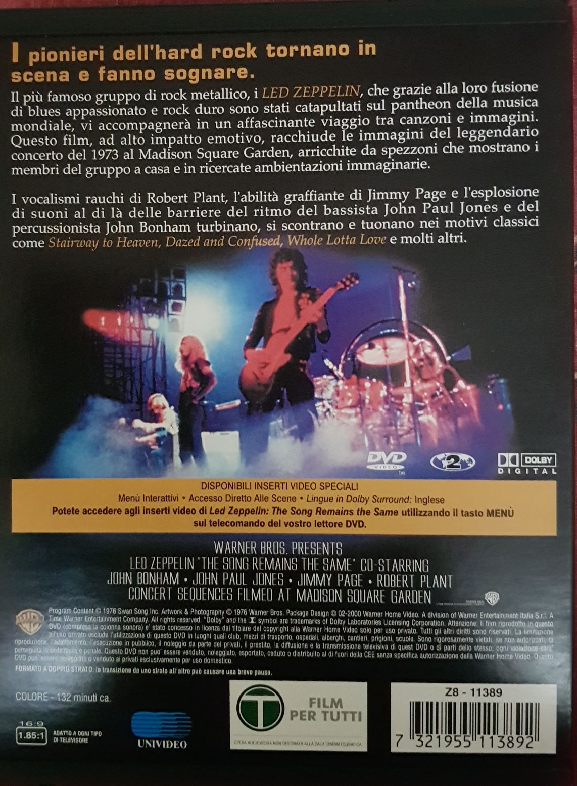 The Song Remains the Same - Led Zeppelin (DVD) music collectible - Main Image 2