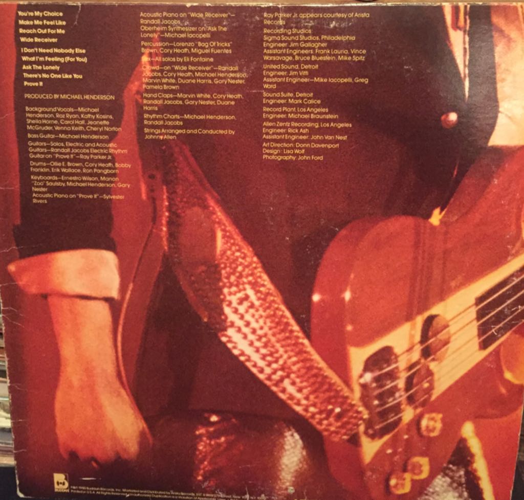 Wide Receiver - Henderson, Michael (12”) music collectible - Main Image 2