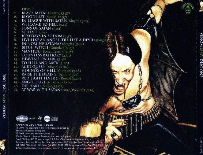 MMV 1 - Venom (CD-R) music collectible [Barcode 021823623122] - Main Image 2